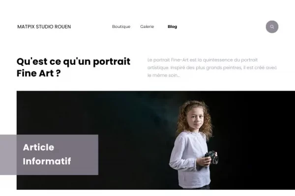 Qu&rsquo;est ce qu&rsquo;un portrait Fine Art ?