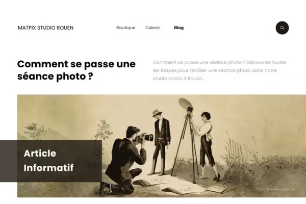 Comment se passe une séance photo ?