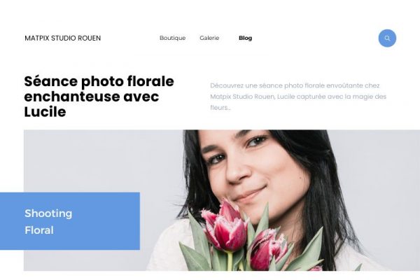 Séance photo florale enchanteuse avec Lucile