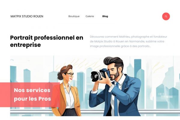 Portrait professionnel en entreprise