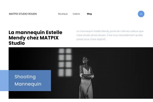 Shooting Black and White avec Estelle Mendy