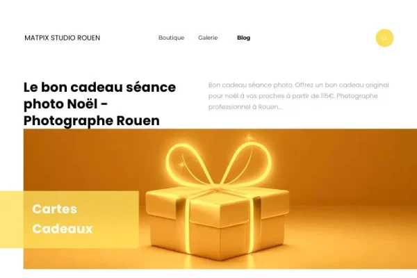 Le bon cadeau Noël séance photo – Photographe Rouen