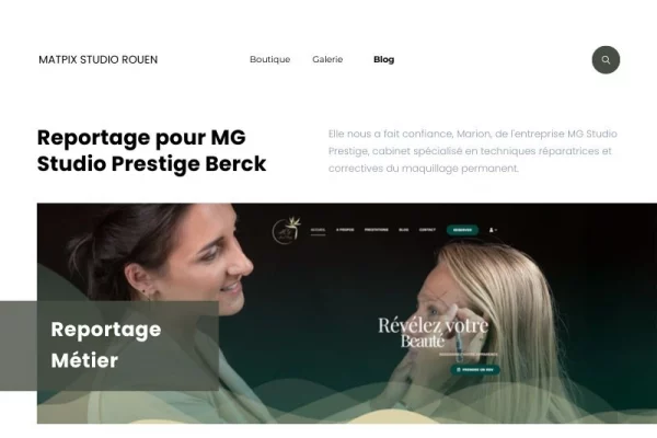 Reportage pour MG Studio Prestige Berck